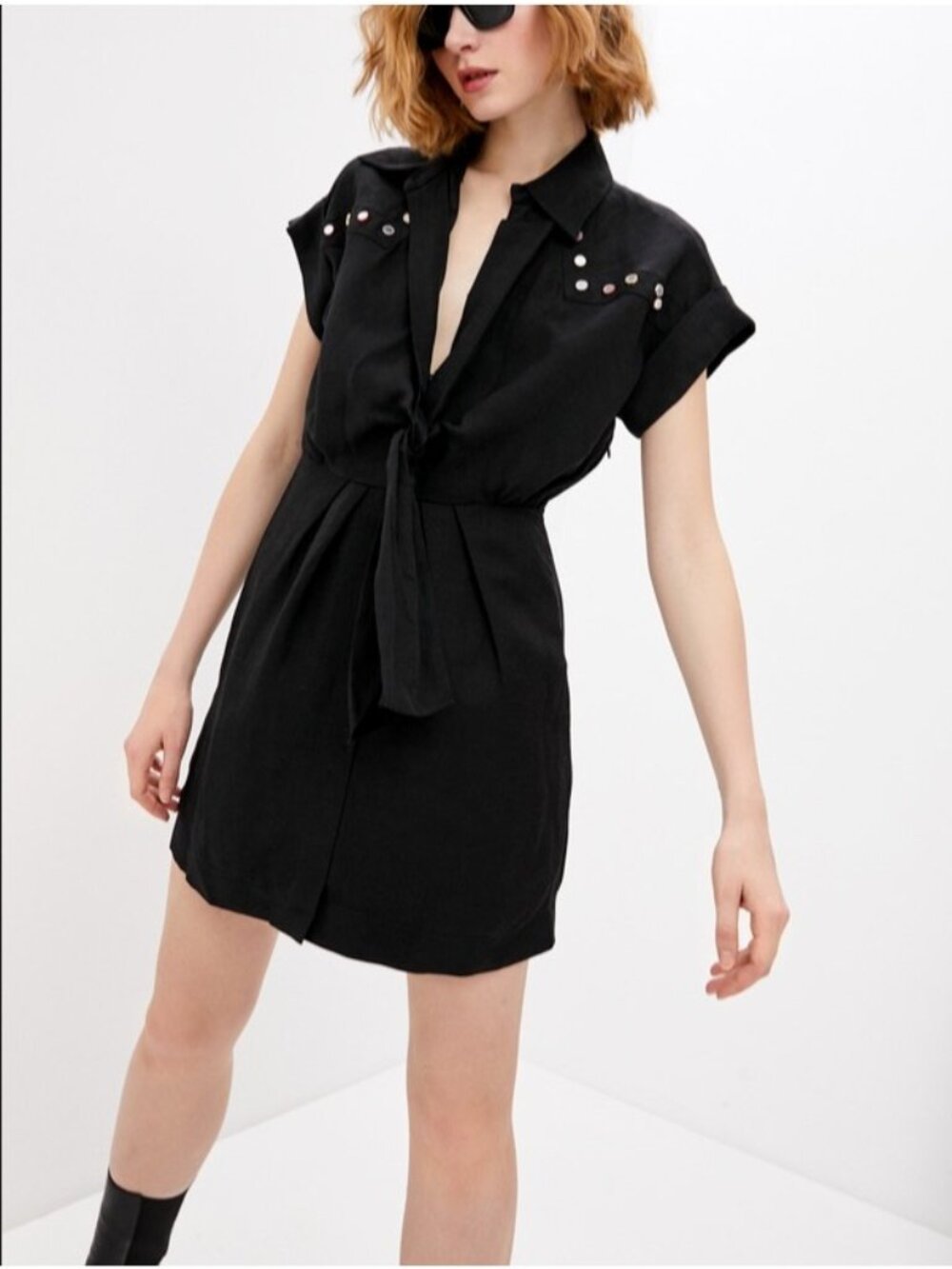 V-61. Sandro Marvel Dress Black